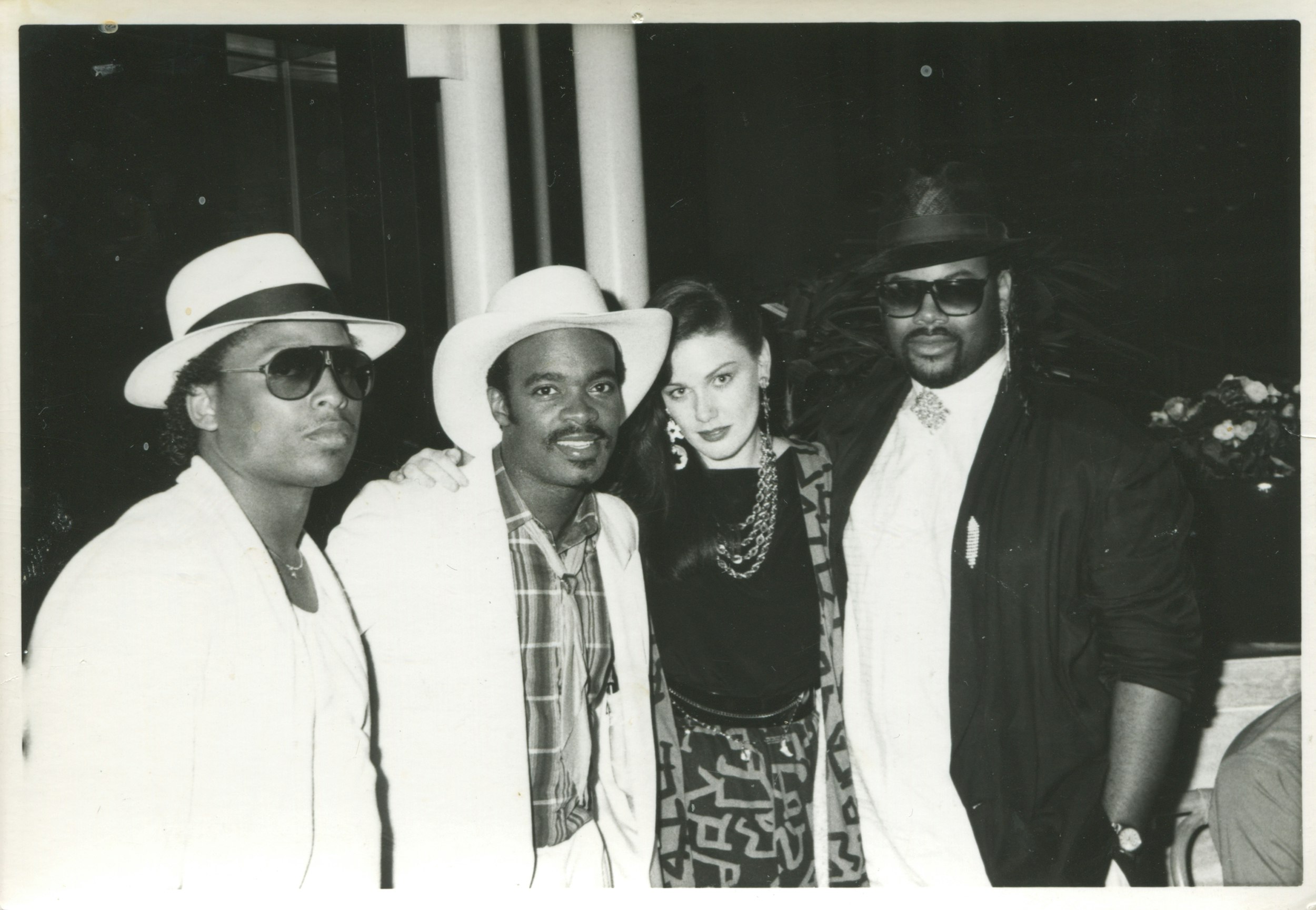 Terry Lewis, Shawn Brown aka Rappin’ Duke, Monica, and Jimmy Jam.